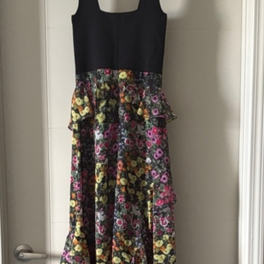 Ted Baker Black and Multicolor Floral Dress